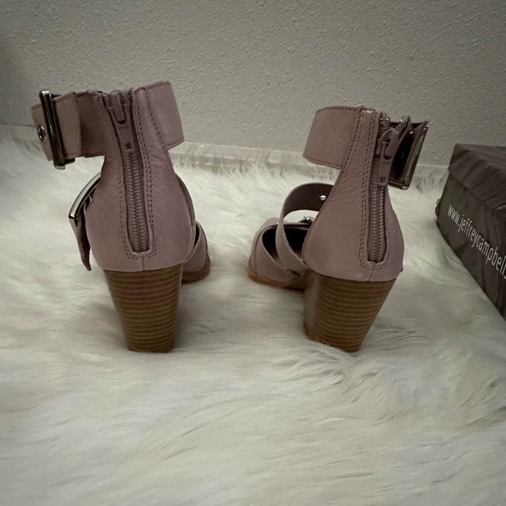 free people × Jeffrey Campbell Hendrix lilac leather heels size 5.5 - Picture 6 of 6
